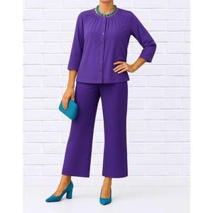 NEW DIVA USA sibella reflection blouse in purple